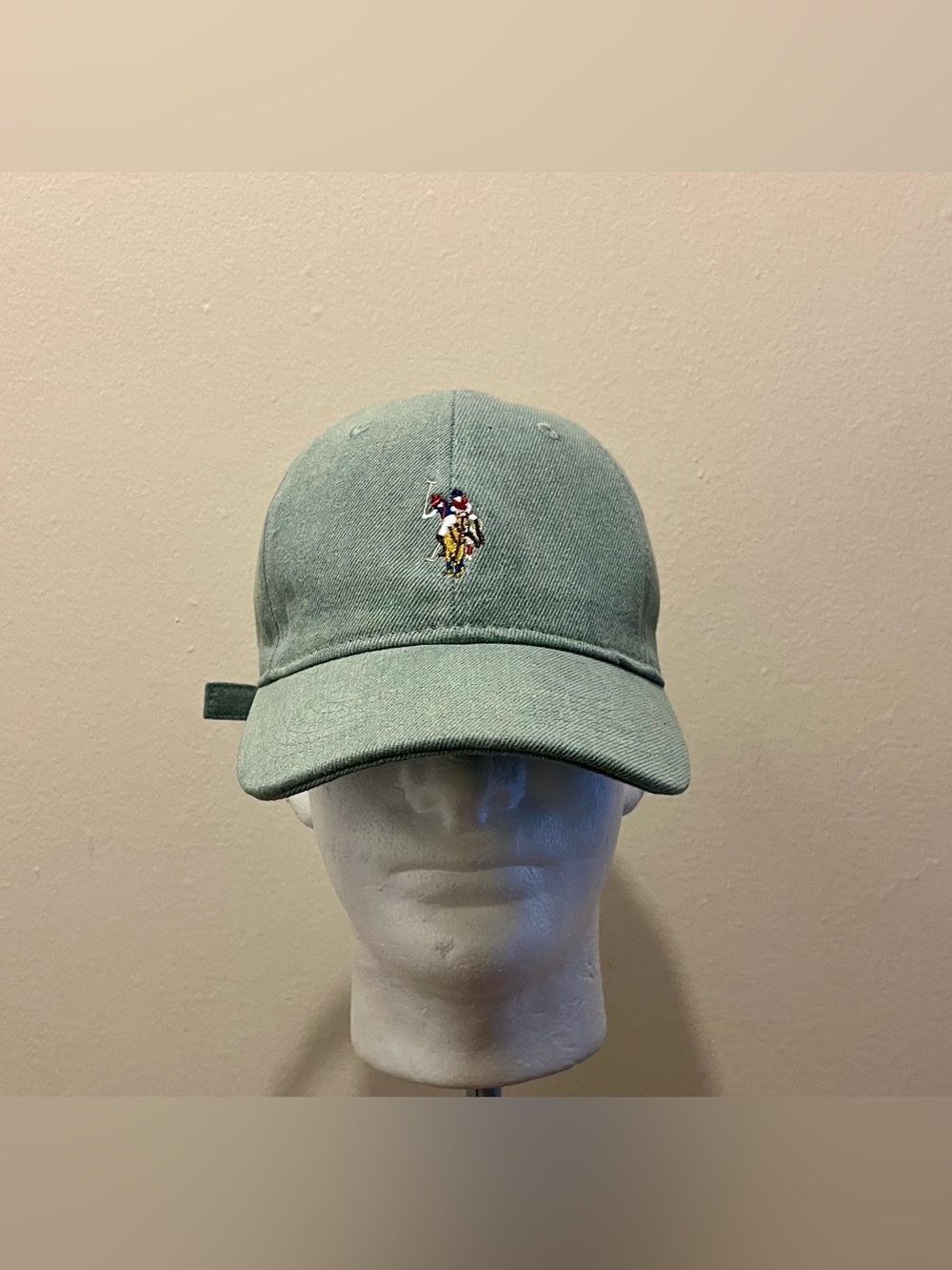 U.S. Polo Assn. Denim Adjustable Hat Trim Strapback NWT